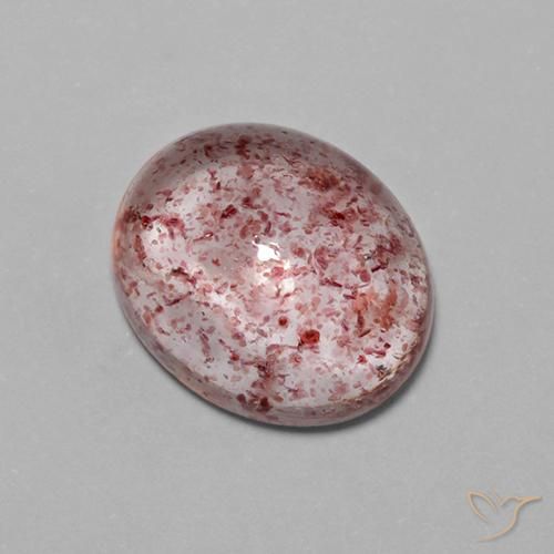 Cuarzo fresa Rosado palo de rosa claro natural de 4.23 ct, Ovalada, Transparente