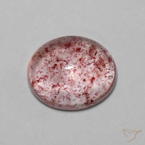 Cuarzo fresa Rosado palo de rosa claro natural de 4.23 ct, Ovalada, Transparente