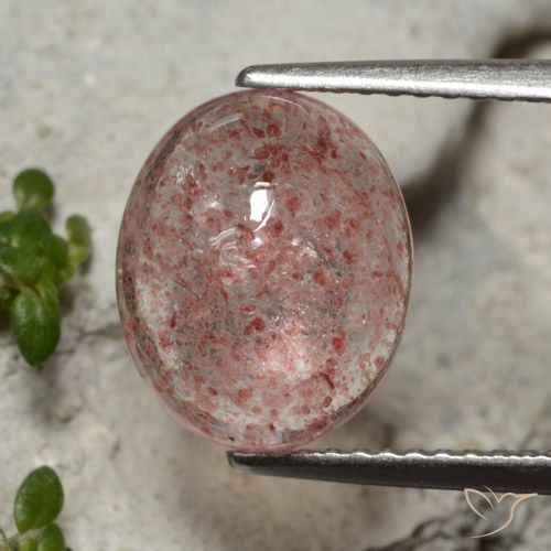 4.25ct Natural Rosado medio cuarzo fresa, Ovalada, Translúcido