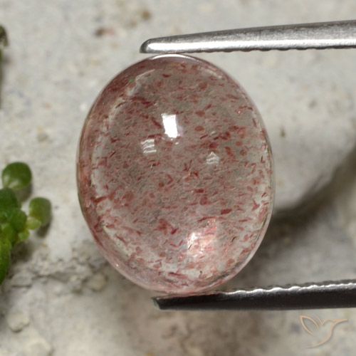 4.57ct Natural Rosado medio cuarzo fresa, Ovalada, Translúcido