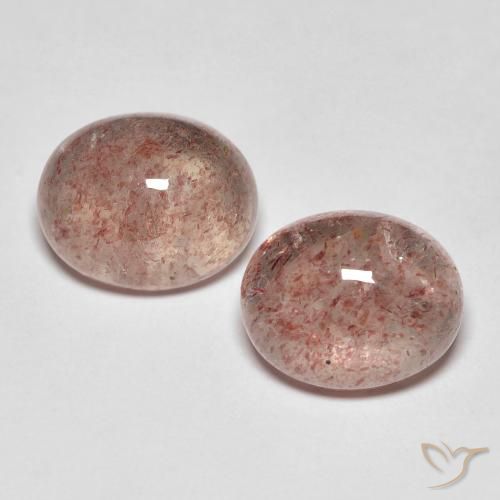 5.55ctw Natural Rosa rosado cuarzo fresa, Ovalada, Translúcido