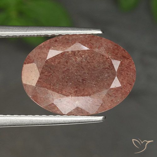 5.50ct Natural Rosado medio cuarzo fresa, Ovalada, Translúcido