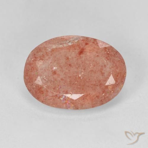 4.70ct Natural Rosado claro cuarzo fresa, Ovalada, Translúcido