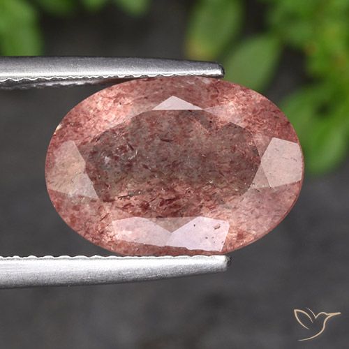 4.85ct Natural Rosa rosado cuarzo fresa, Ovalada, Translúcido