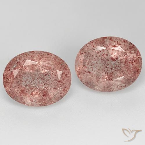 6.97ctw Natural Rosado medio cuarzo fresa, Ovalada, Transparente
