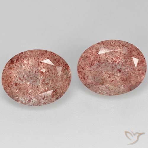 7.24ctw Natural Rosado medio cuarzo fresa, Ovalada, Transparente