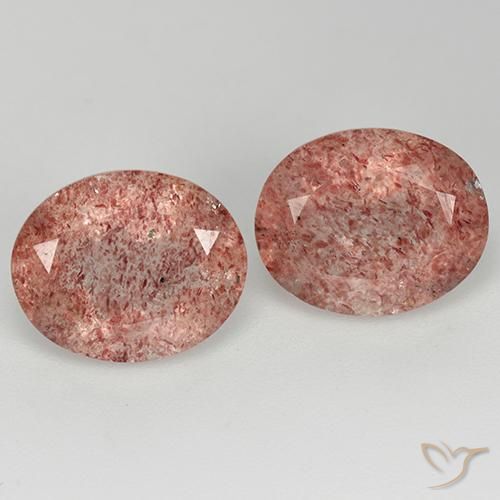 6.69ctw Natural Rosado frambuesa cuarzo fresa, Ovalada, Transparente
