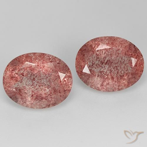 6.73ctw Natural Rosado claro cuarzo fresa, Ovalada, Transparente