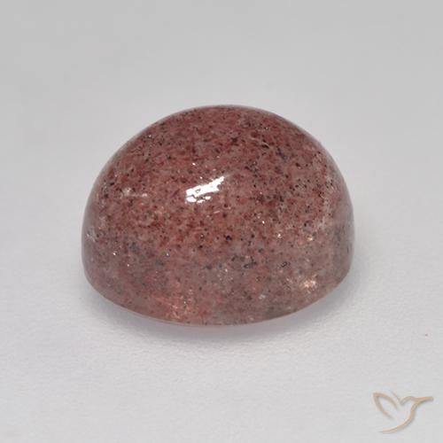 Cuarzo fresa Rosa rosado natural de 3.19 ct, Ovalada, Translúcido