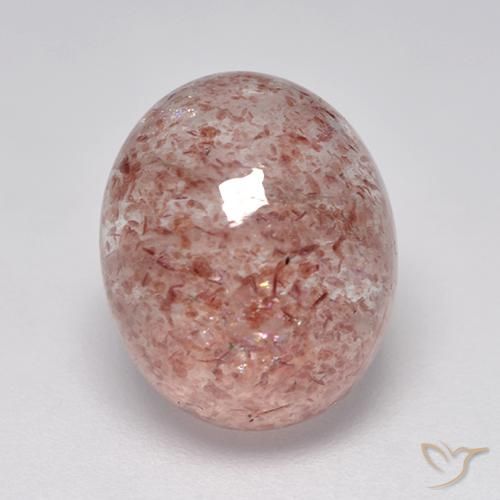5.25ct Natural Rosado claro Cuarzo fresa, Ovalada, Translúcido