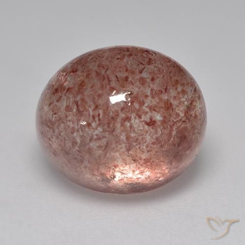 8.68ct Natural Rosado medio cuarzo fresa, Ovalada, Translúcido