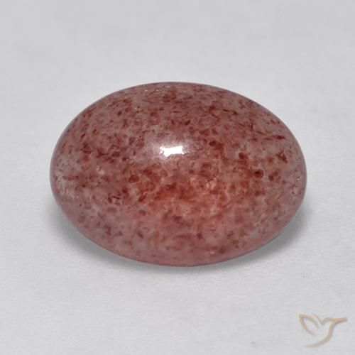 4.09ct Natural Rosado medio cuarzo fresa, Ovalada, Translúcido