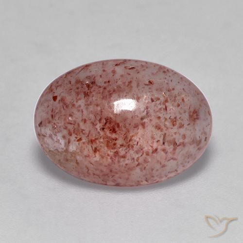 4.55ct Natural Rosa rosado cuarzo fresa, Ovalada, Translúcido