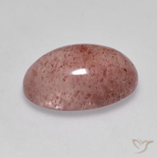 Cuarzo fresa Rosa rosado natural de 4.55 ct, Ovalada, Translúcido
