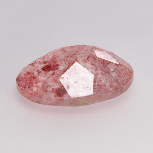 Cuarzo fresa rojo natural de 1,36 ct, corte óvalo, translúcido