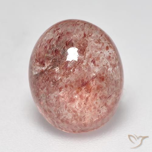 3.85ct Natural Rosa rosado cuarzo fresa, Ovalada, Translúcido