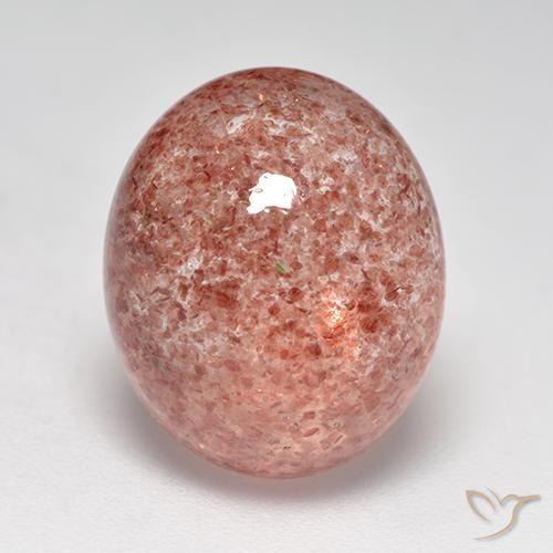 8.00ct Natural Rosado medio cuarzo fresa, Ovalada, Translúcido