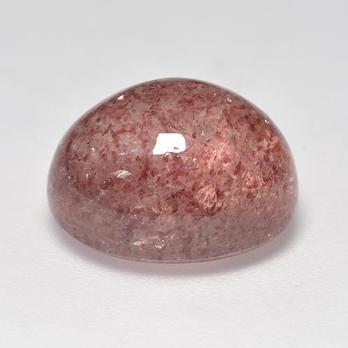 Cuarzo Fresa Rosa rosado natural de 6.97 ct, Corte Óvalo, Translúcido