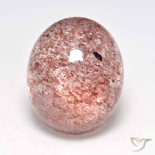 7.14ct Natural Rosado frambuesa cuarzo fresa, Ovalada, Translúcido