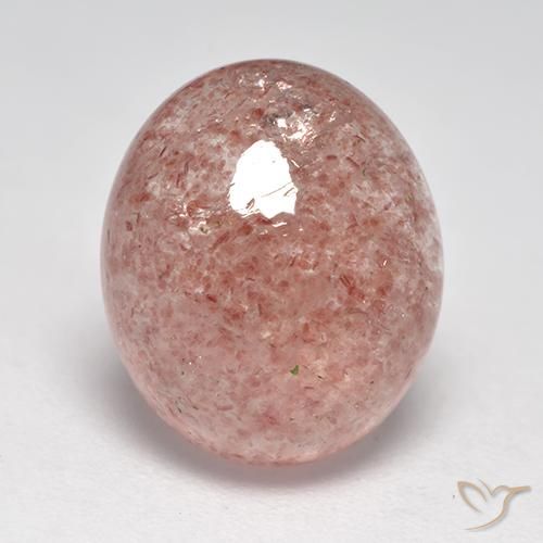 5.78ct Natural Rosado claro cuarzo fresa, Ovalada, Translúcido