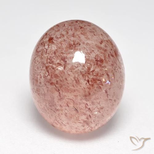 7.15ct Natural Rosado claro cuarzo fresa, Ovalada, Translúcido