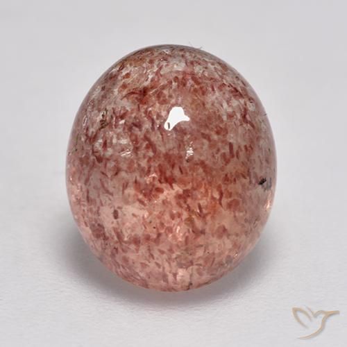 3.82ct Natural Rosado medio cuarzo fresa, Ovalada, Translúcido