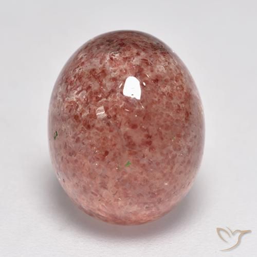 5.97ct Natural Rosado claro cuarzo fresa, Ovalada, Translúcido