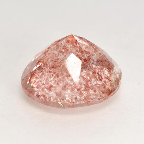 Cuarzo fresa rosa natural de 3,29 ct, corte redondo, translúcido