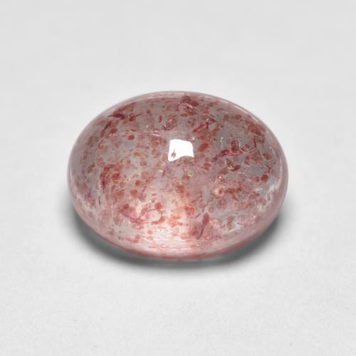 Cuarzo Fresa Rosado claro natural de 1.72 ct, Corte Óvalo, Transparente