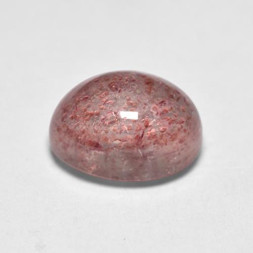 Cuarzo Fresa Rosado claro natural de 1.72 ct, Corte Óvalo, Transparente