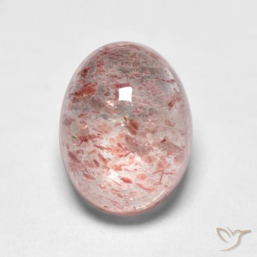 1.83ct Natural Rosado bubblegum claro cuarzo fresa, Ovalada, Transparente