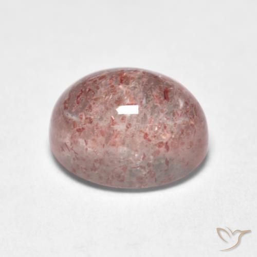 Cuarzo fresa Rosado bubblegum claro natural de 1.83 ct, Ovalada, Transparente