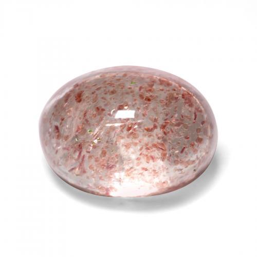Cuarzo fresa rosa natural de 1,61 ct, corte óvalo, translúcido
