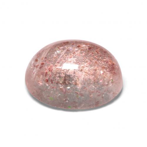 Cuarzo fresa rosa natural de 1,61 ct, corte óvalo, translúcido
