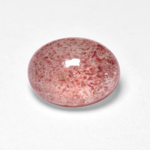 Cuarzo Fresa Rosa rosado natural de 1.49 ct, Corte Óvalo, Translúcido