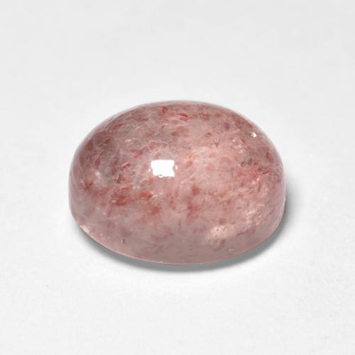 Cuarzo Fresa Rosado claro natural de 1.94 ct, Corte Óvalo, Translúcido