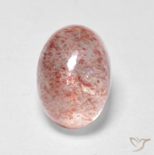 1.15ct Natural Rosado medio cuarzo fresa, Ovalada, Transparente