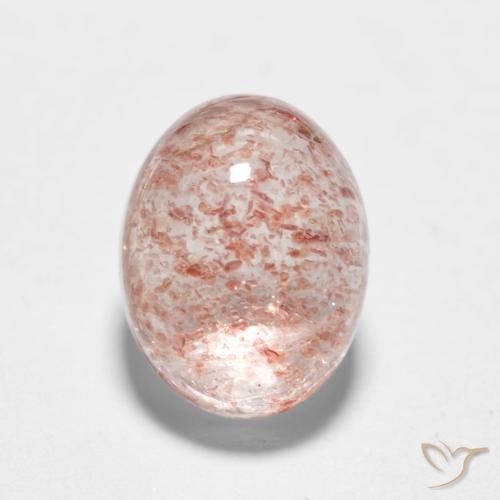 1.88ct Natural Rosado claro cuarzo fresa, Ovalada, Translúcido