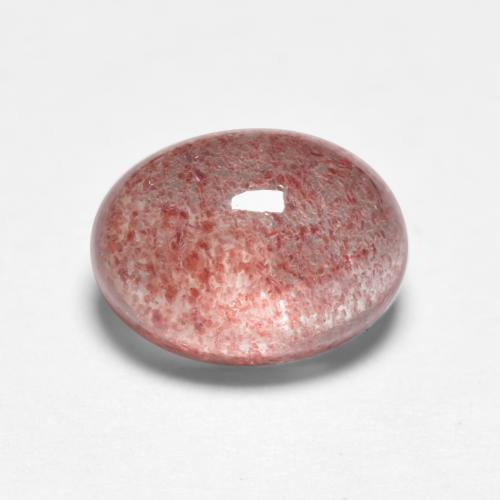 Cuarzo fresa rosa natural de 1,57 ct, corte óvalo, translúcido