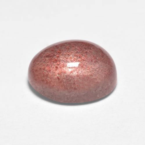 Cuarzo fresa rosa natural de 1,57 ct, corte óvalo, translúcido