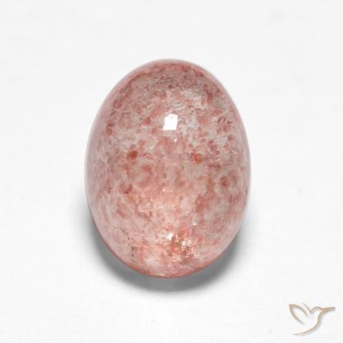 1.53ct Natural Rosado claro cuarzo fresa, Ovalada, Translúcido
