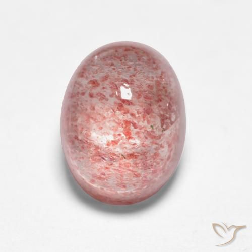 1.91ct Natural Rosado medio cuarzo fresa, Ovalada, Translúcido