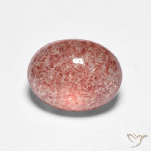 Cuarzo Fresa Rosado frambuesa natural de 1.57 ct, Corte Óvalo, Translúcido