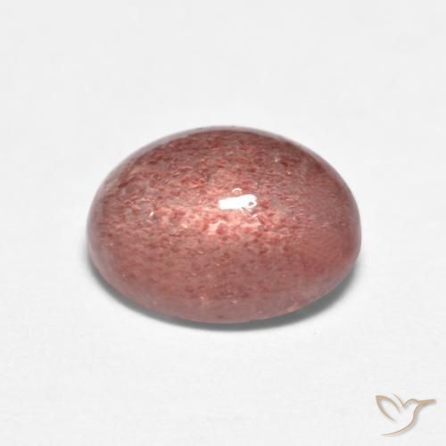 Cuarzo Fresa Rosado frambuesa natural de 1.57 ct, Corte Óvalo, Translúcido