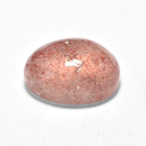 Cuarzo Fresa Rosado terroso natural de 1.49 ct, Corte Óvalo, Translúcido