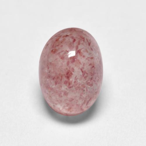 Cuarzo fresa rosa natural de 1,13 ct, corte óvalo, translúcido