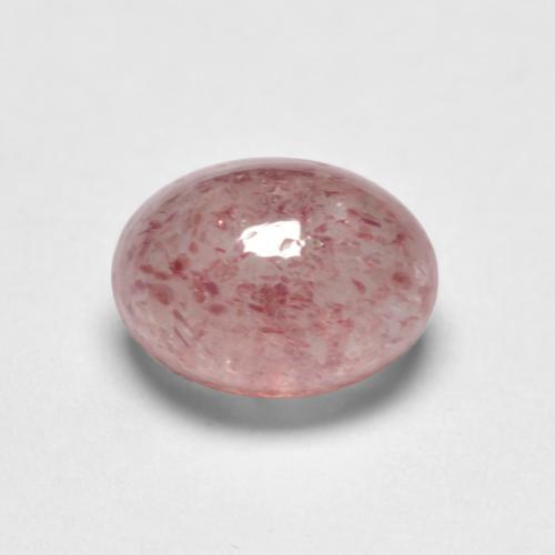 Cuarzo fresa rosa natural de 1,13 ct, corte óvalo, translúcido