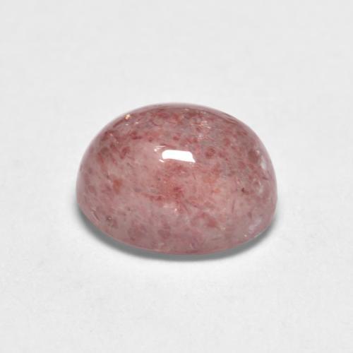 Cuarzo fresa rosa natural de 1,13 ct, corte óvalo, translúcido