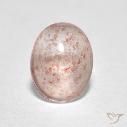 0.92ct Natural Rosado claro cuarzo fresa, Ovalada, Transparente