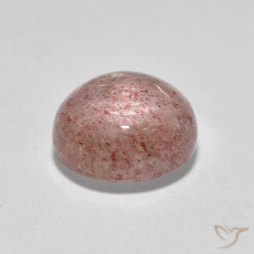 Cuarzo fresa Rosado terroso natural de 2.35 ct, Redondo, Translúcido